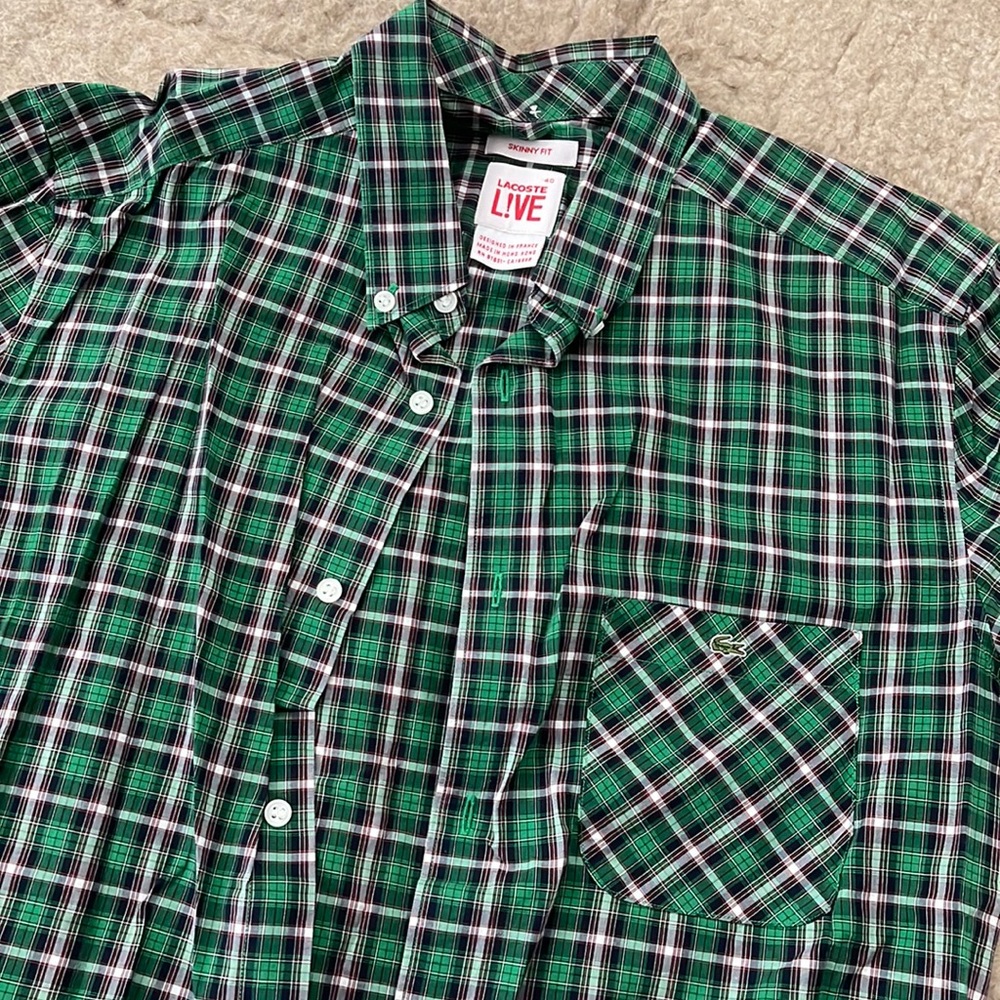 Man Lacost Skinny fit shirt
